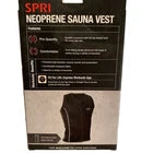 SPRI Men's Neoprene Sauna Vest - Small Black Full Zip Running Workout Exercises