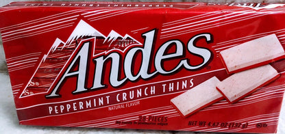 Andes Natural Flavor Peppermint Crunch Thins. 28 pc. 4.67 oz/132 gm.