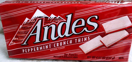 Andes Natural Flavor Peppermint Crunch Thins. 28 pc. 4.67 oz/132 gm.